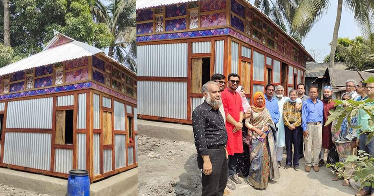 গোয়াল ঘরে পরিবারসহ বসবাস অতঃপর আনোয়ার পেল চৌচালা ঘর