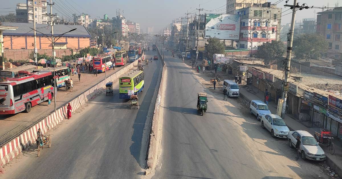 ‍‍`সমাবেশ আতঙ্কে ফাঁকা আশুলিয়ার সড়ক‍‍` নেই যাত্রী