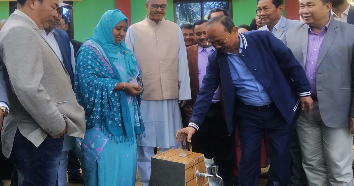 দীঘিনালায় ২৫০ পরিবারে সুপেয় পানির সংকট নিরসন