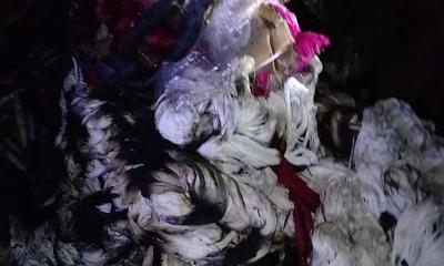 বেলকুচিতে সুতা ও কাপড়ের গোডাউনে আগুন