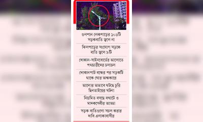 ল্যাম্পপোস্ট আছে জ্বলে না বাতি