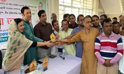 গৌরীপুরে আ.লীগের নতুন সভাপতি ও সাধারণ সম্পাদককে সংবর্ধনা