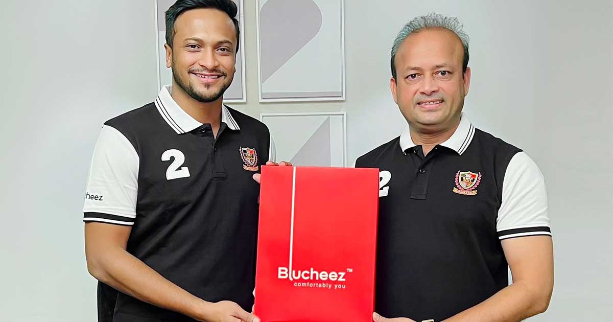 ব্লুচিজ আউটফিটার্সের ব্র্যান্ড অ্যাম্বাসেডর সাকিব আল হাসান