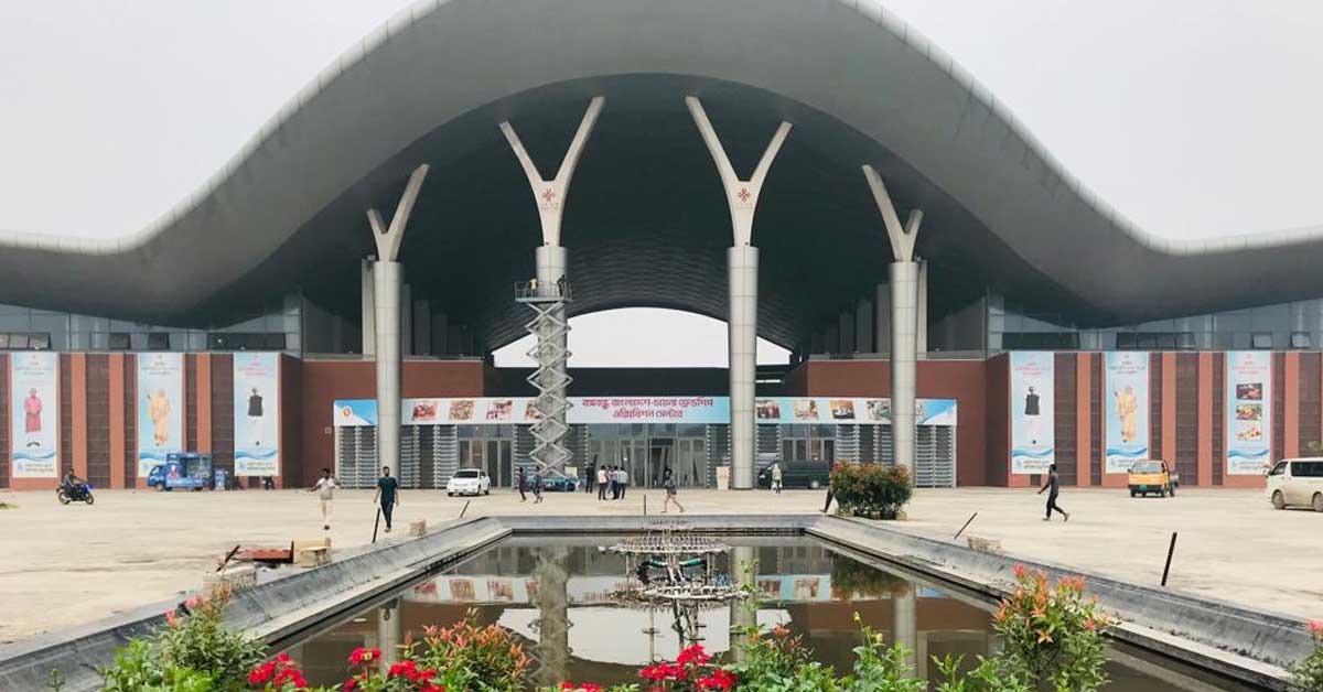পূর্বাচলে উদ্বোধনের অপেক্ষায় ঢাকা আন্তর্জাতিক বাণিজ্য মেলা