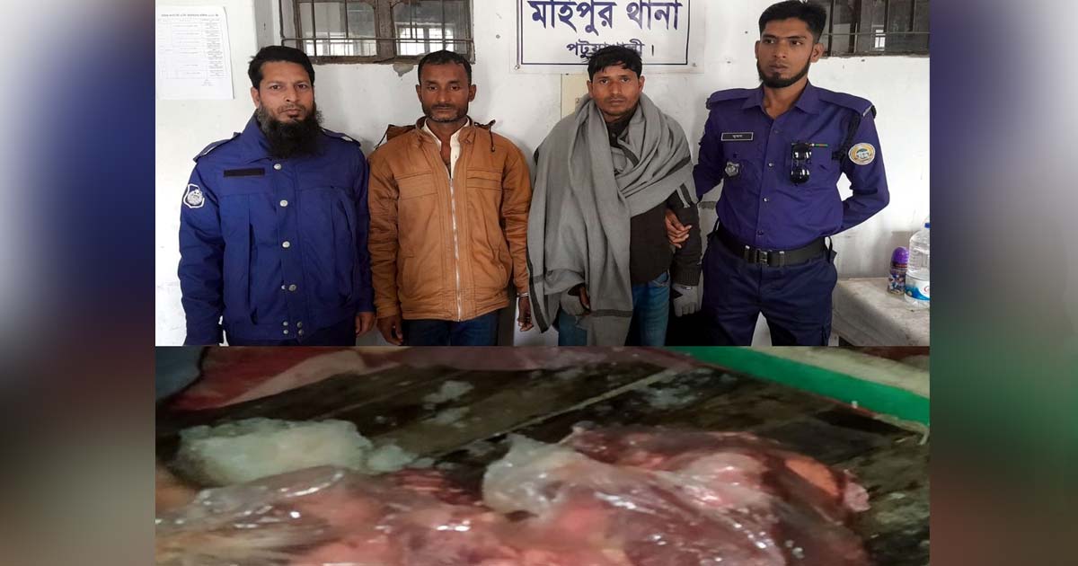 কলাপাড়ায় হরিণের মাংসসহ গ্রেপ্তার ২