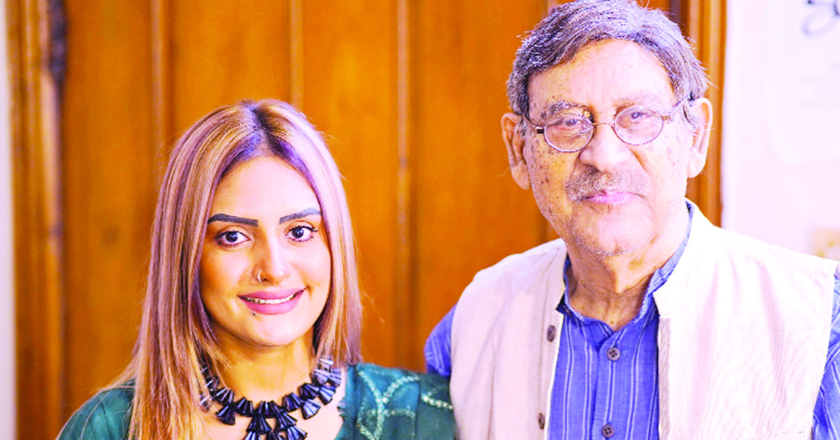 আবুল হায়াতের সঙ্গে কাজ করে উচ্ছ্বসিত নিঝুম রুবিনা