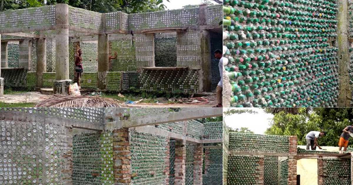 বরিশালে স্বপ্নের বোতল বাড়ি