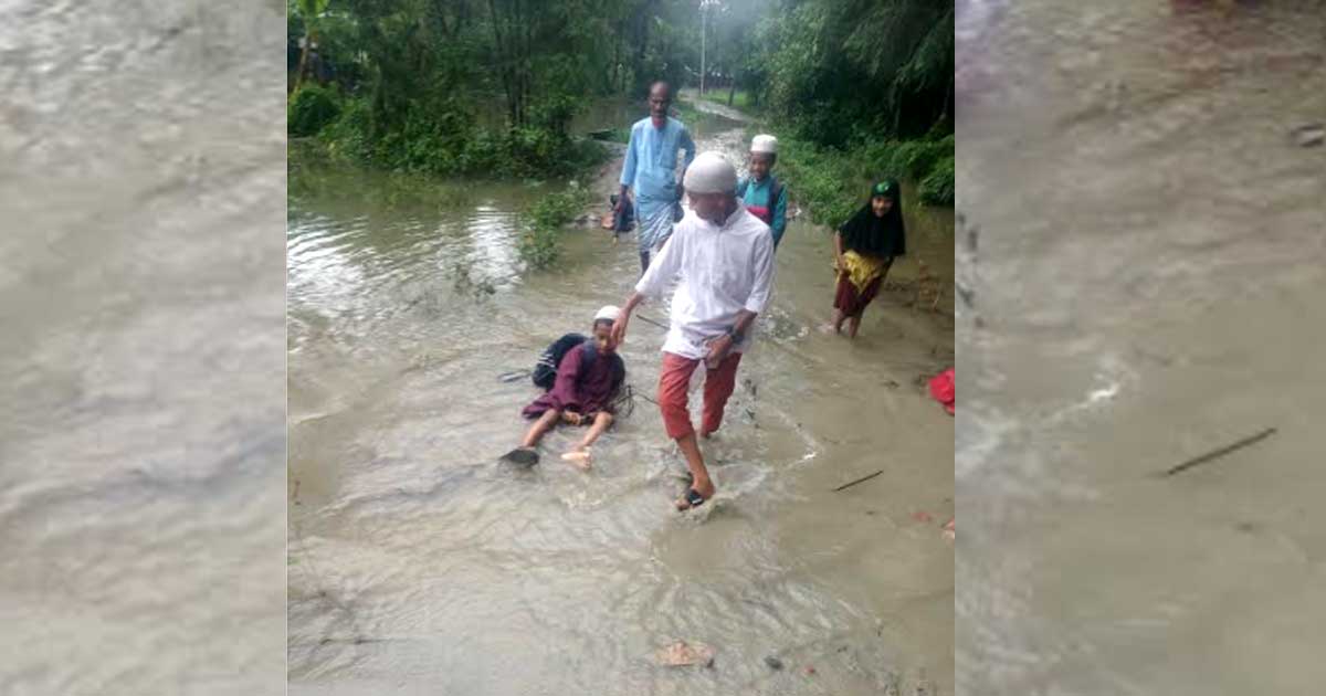 রামগতিতে জলাবদ্ধতায় নাকাল পৌরবাসী