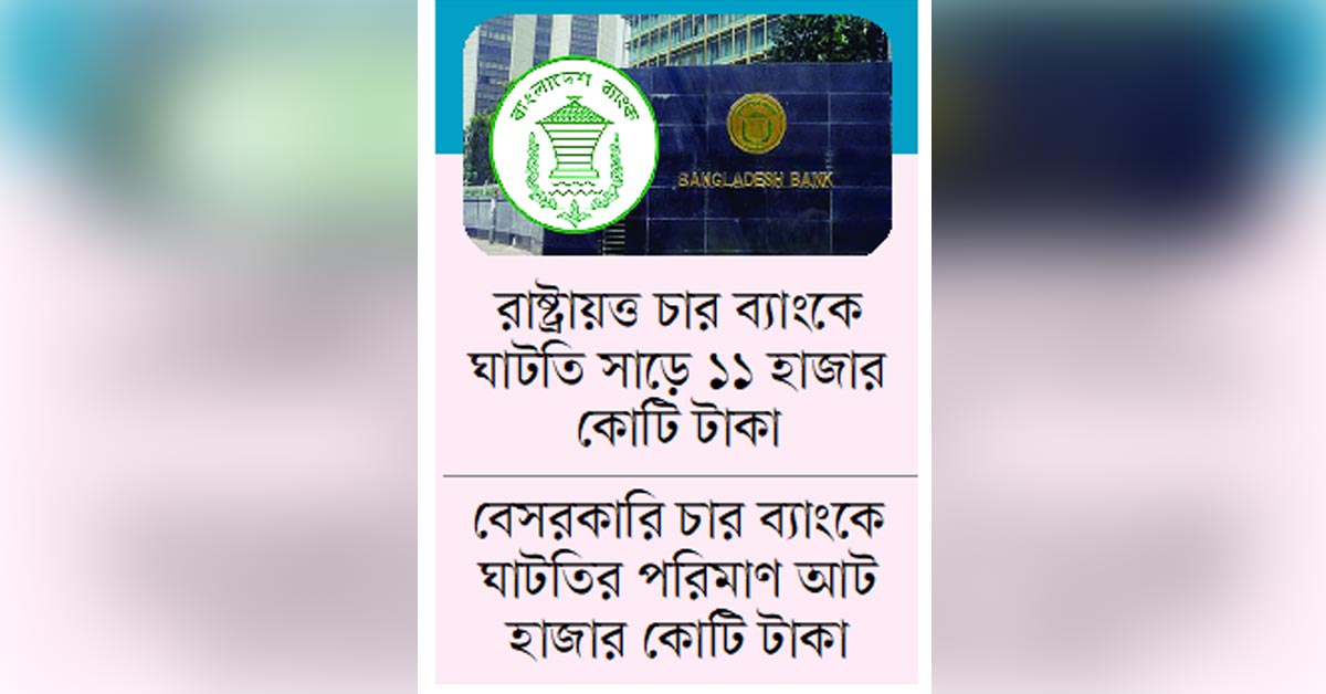 আট ব্যাংকে প্রভিশন ঘাটতি প্রায় ২০ হাজার কোটি টাকা
