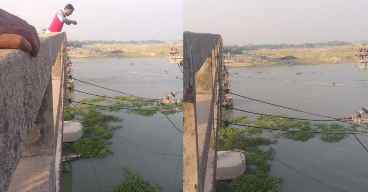 ৪৮০ মিটারের সেতু যখন বিদ্যুতের খুঁটি!