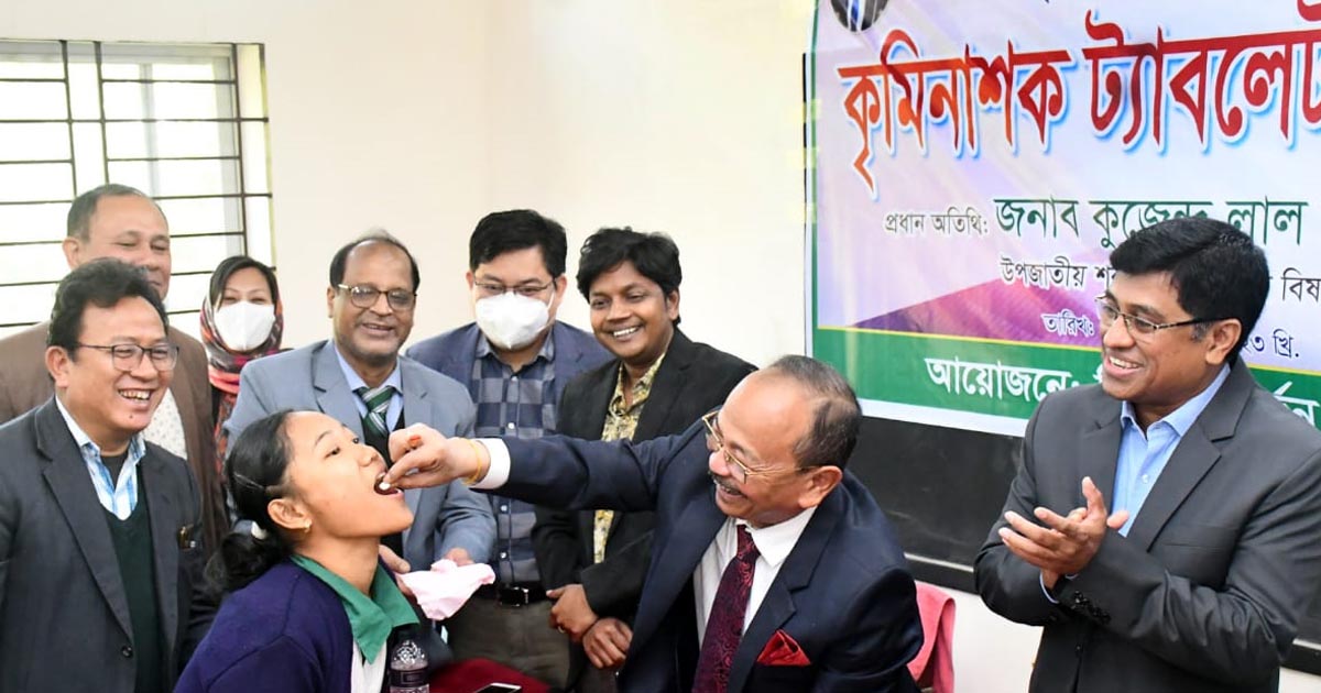 খাগড়াছড়িতে কৃমিনাশক  ক্যাম্পেইন উদ্বোধন
