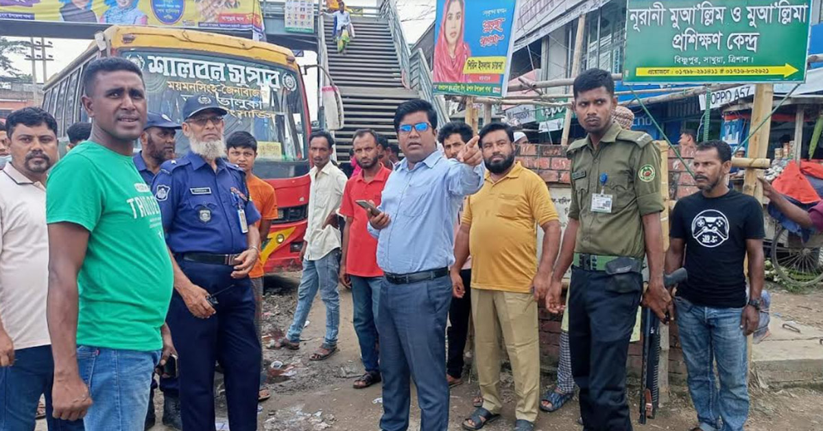 ত্রিশালে ইউএনও প্রচেষ্টায় উচ্ছেদে পর ফুলের বাগান
