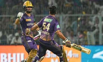 নাটকীয় জয় পেল কলকাতা