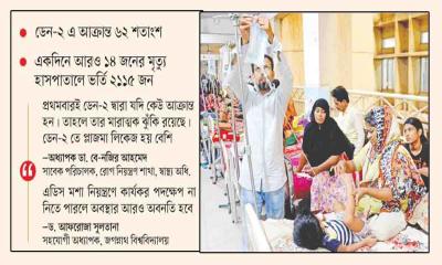 ডেন-২ তে আক্রান্ত ও মৃত্যু বেশি
