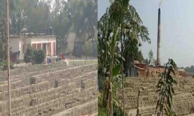 সিস্টেম করেই চলছে গৌরীপুরে স্কুলের পাশে ইটভাটা 