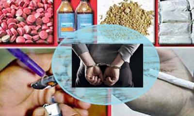 রাজধানীতে মাদকবিরোধী অভিযান: গ্রেপ্তার ৫৬