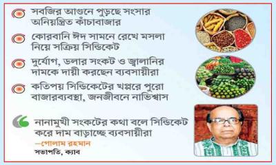 সিন্ডিকেটে বেসামাল সবজিবাজার