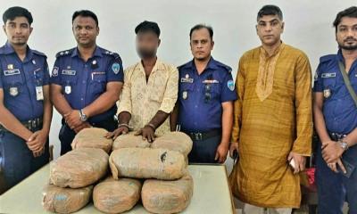 বিজয়নগরে গাঁজাসহ ১জন গ্রেপ্তার