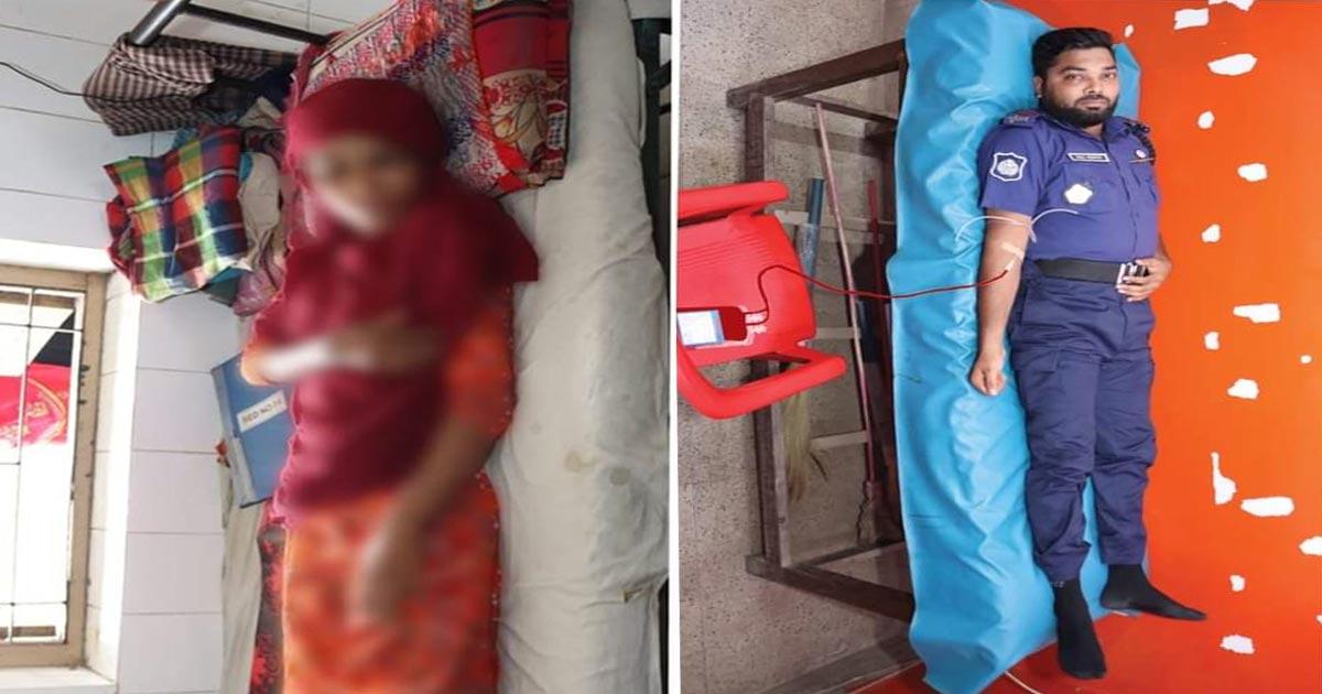 মুমূর্ষু রোগীকে রক্ত পেতে সহায়তা করলেন পুলিশ সুপার