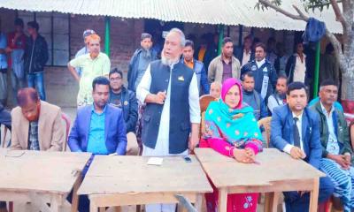 নাচোলে নৌকার প্রতীকের শেষ প্রচার প্রচারণা