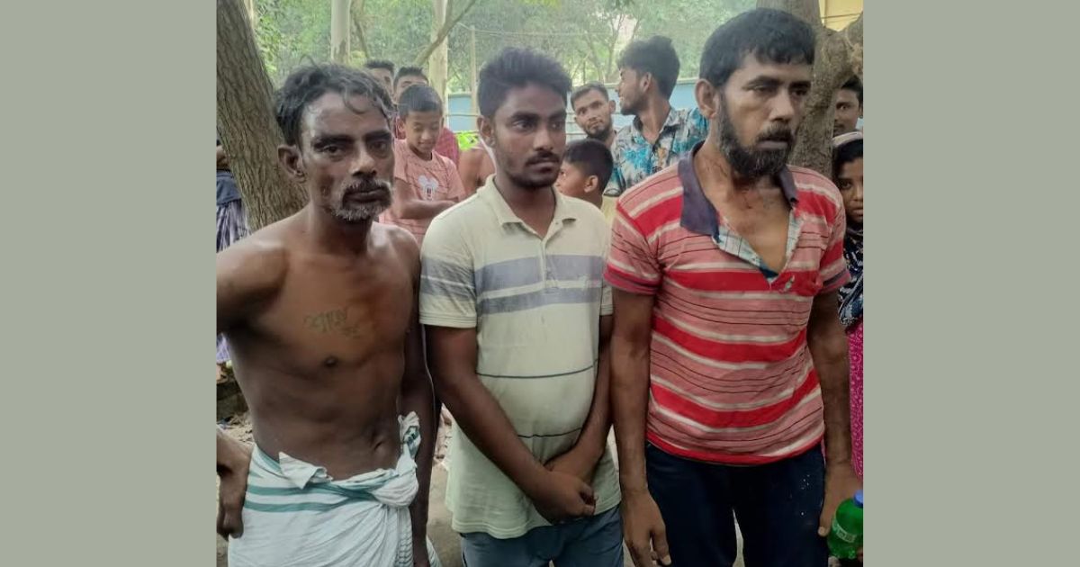 চুরি করতে গিয়ে বাবা ছেলেসহ ধরা পড়লো ৩ চোর