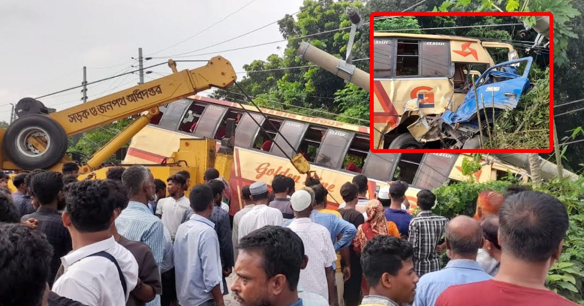 ফরিদপুরে বাস-পিকআপ মুখোমুখি সংঘর্ষে নিহত ২, আহত ১০