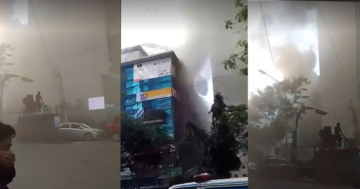 ধানমন্ডিতে ভবনে আগুন, নিয়ন্ত্রণে ৬ ইউনিট