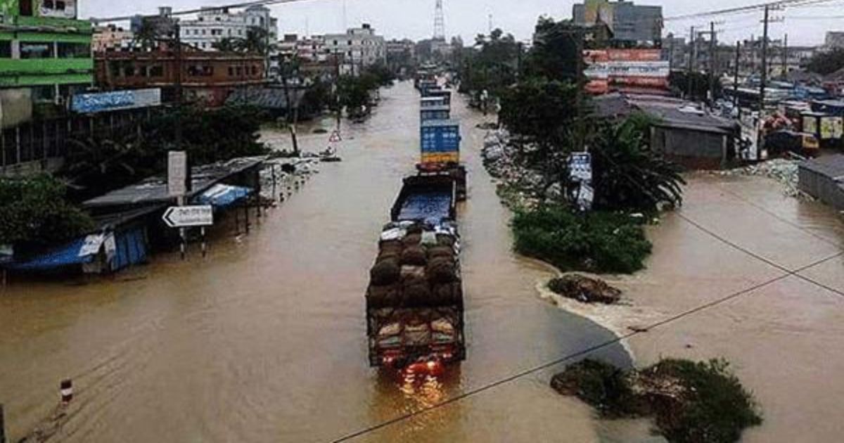পানির নিচে ঢাকা-চট্টগ্রাম মহাসড়ক