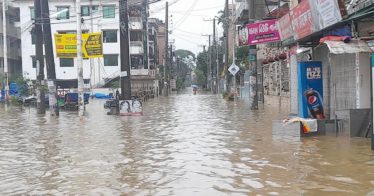 পানিতে ভাসছে সিলেটবাসীর ঈদ আনন্দ