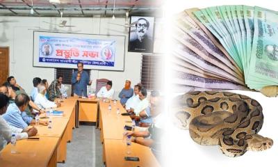 ফরিদপুরে রাসেলস ভাইপার মারলেই ৫০ হাজার টাকা পুরস্কার!