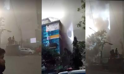 ধানমন্ডিতে ভবনে আগুন, নিয়ন্ত্রণে ৬ ইউনিট
