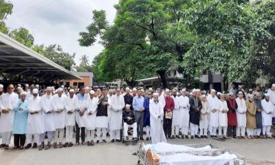 ন্যাম ভবন প্রাঙ্গণে দুই এমপির জানাজা অনুষ্ঠিত