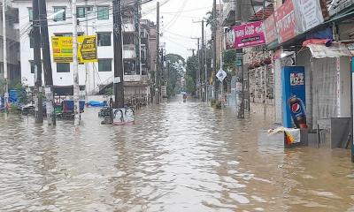 পানিতে ভাসছে সিলেটবাসীর ঈদ আনন্দ