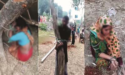 টাঙ্গাইলে জমি সংক্রান্ত বিরোধের জেরে গাছে বেঁধে নির্যাতন