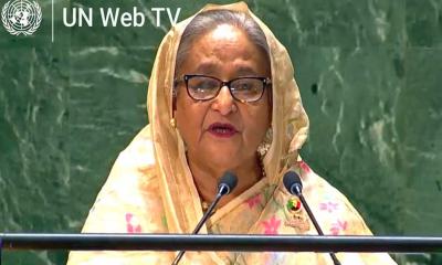 যুদ্ধ ও সংঘাতের পথ পরিহার করে মানব কল্যাণে কাজ করুন: শেখ হাসিনা
