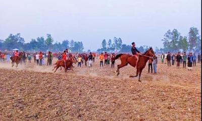 সরিষাবাড়ীতে ঐতিহ্যবাহী ঘোড়দৌড় প্রতিযোগিতা অনুষ্ঠিত