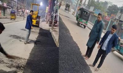 ঢাকা-ময়মনসিংহ মহাসড়কে যানজট নিরসনে সড়ক সংস্কার ও উচ্ছেদ অভিযান