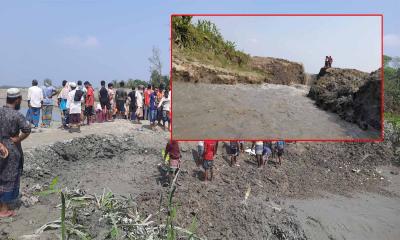 বাগেরহাটে ধান-মাছ বাঁচাতে খননের জন্য দেওয়া বাঁধ কাটল বিক্ষুব্ধ জনতা