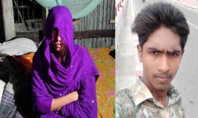 ঈদের দিনে বিয়ের দাবিতে যুবকের বাড়িতে নারীর অনশন