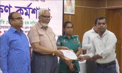 বরিশালে সাংবাদিকদের প্রশিক্ষণ কর্মশালা অনুষ্ঠিত