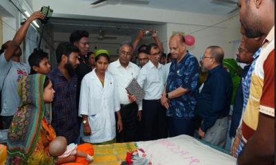 বীরগঞ্জ উপজেলা স্বাস্থ্য কমপ্লেক্স পরিদর্শনে স্বাস্থ্যমন্ত্রী