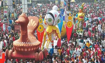 ‘বর্ষবরণ আনন্দ শোভাযাত্রা’ শুরু সকাল ৯টায়