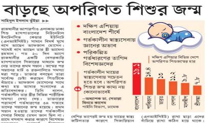 বাড়ছে অপরিণত শিশুর জন্ম
