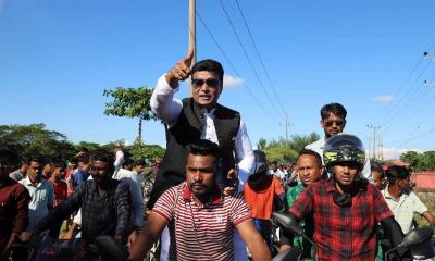 সুনামগঞ্জে আ’লীগ নেতার শান্তি-উন্নয়ন সভা ও মটরসাইকেল মহড়া