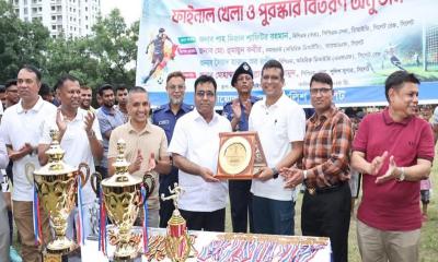 সিলেট রেঞ্জ ফুটবল টুর্নামেন্ট-২০২৪ এ হবিগঞ্জ জেলা পুলিশ চ্যাম্পিয়ন