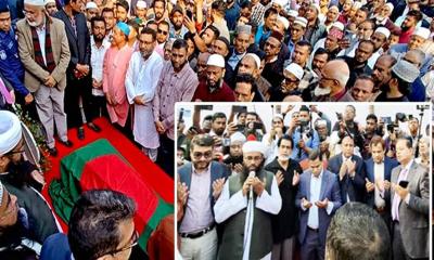 হারিছ চৌধুরীর রুহের মাগফেরাত কামনা করে বিশেষ মোনাজাত