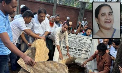 কোকোর শাশুড়ির ইন্তেকাল, বনানী কবরস্থানে দাফন