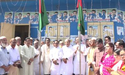 কুড়িগ্রামে আওয়ামী লীগের ৭৫তম প্রতিষ্ঠাবার্ষিকী পালন