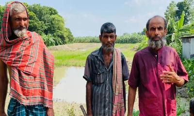 ধানক্ষেতে পুকুর খননের অভিযোগে এলাকাবাসীর প্রতিবাদ, তদন্তে প্রশাসন