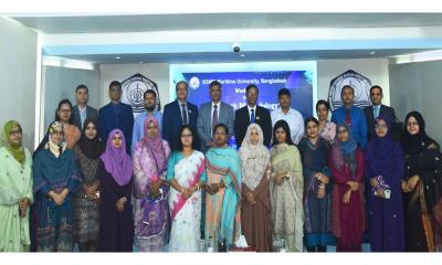 আইকিউএসি বিএসএমআর মেরিটাইম ইউনিভার্সিটির গবেষণা পদ্ধতি শীর্ষক ওয়ার্কশপ